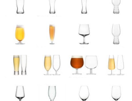 Ölglas med gravyr