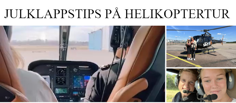 Julklappstips - Helikoptertur upplevelsejulklapp