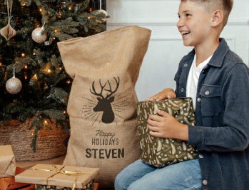 Personlig julklappssäck med namn