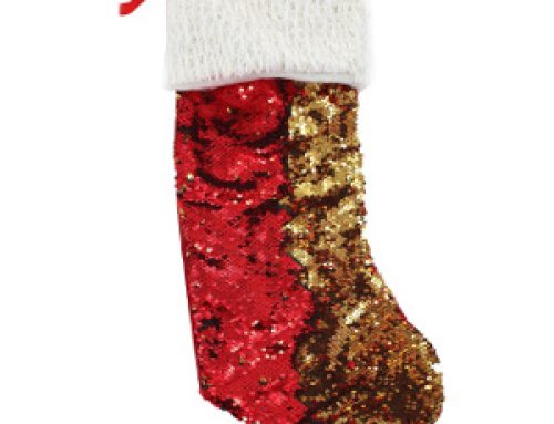 Julstrumpa med paljetter