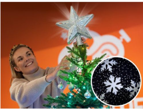 Julgransstjärna med projektor
