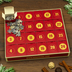 Christmas Magic pusselkalender – Retro adventskalender