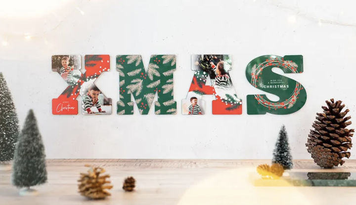 Julklappstips 2025 - Julklapp med foto bokstäver