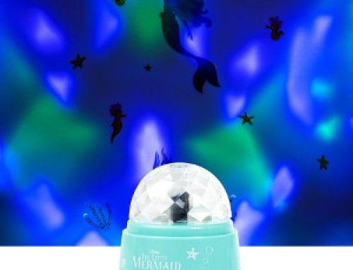 Lilla sjöjungfrun lampa med stickers