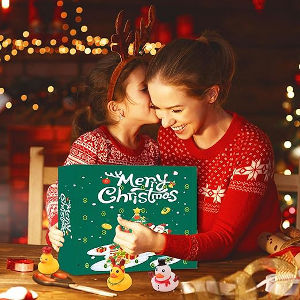 Adventskalender med ankor i gummi - Julkalender barn