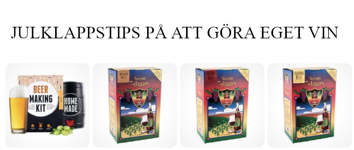 Julklappstips - Julklapp som gör det möjligt att göra eget vin