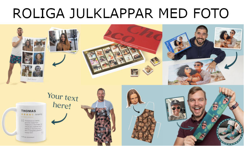 Roliga julklappar - Julklappstips med foto