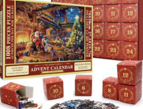 Adventskalender med julpussel