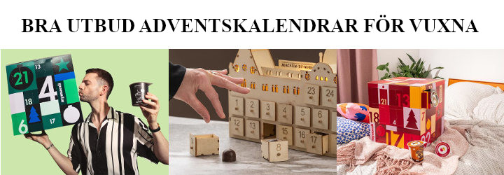 Adventskalender vuxna - Bra utbud av julkalendrar för vuxen person