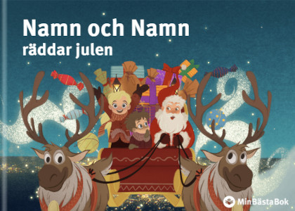 Barnbok med namn - Personliga julklappar