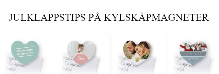 Julklappstips - Hjärtformade kylskåpsmagneter