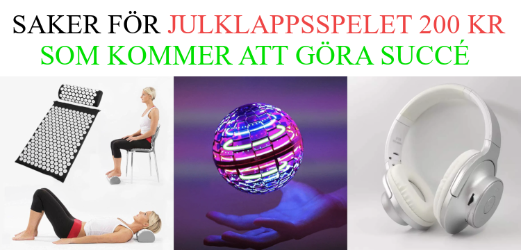 Julklappsspelet 200 kr - Julklappstips på saker