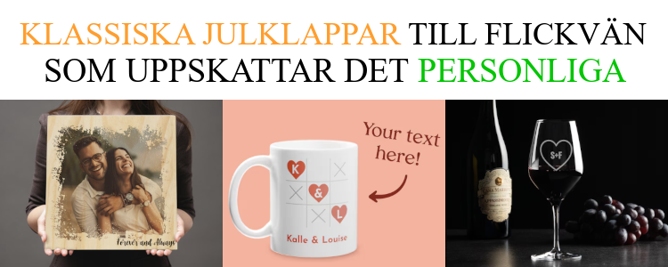 Personlig julklapp till flickvän - Klassiska julklappstips