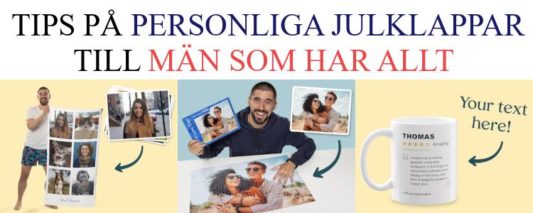 Personlig julklapp till honom - Julklappstips män