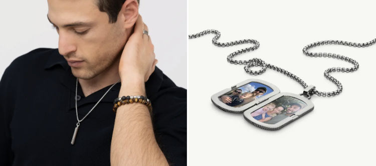 Smycke till pojkvän - Julklappstips halsband och armband till kille