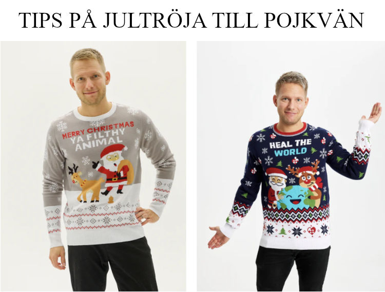 Tips på julklapp - Jultröja till pojkvän