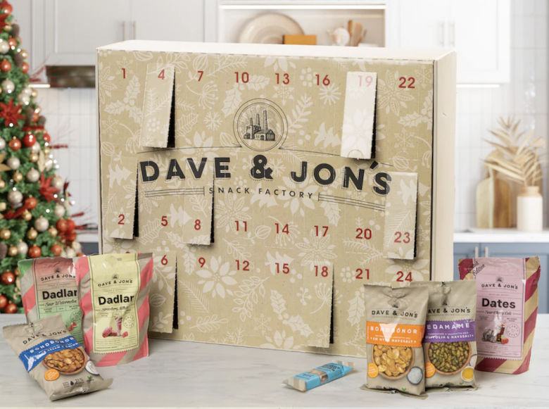 Dave & Jon's julkalender med naturliga snacks