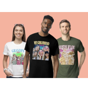 Personliga julklappar - t shirt med fotocollage