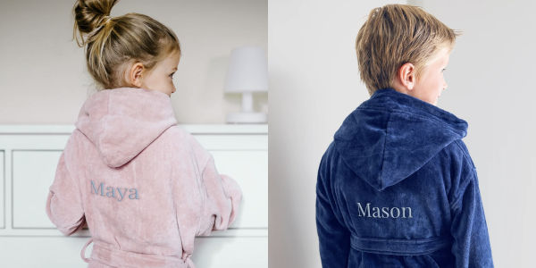 Julklappstips barn 2 till 10 år - Bästa morgonrock med namn